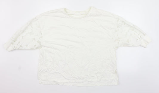 NEXT Womens White   Pullover Jumper Size 14  - washable marks