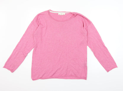 Preloved H&M Womens Pink   Pullover Jumper Size L - Front