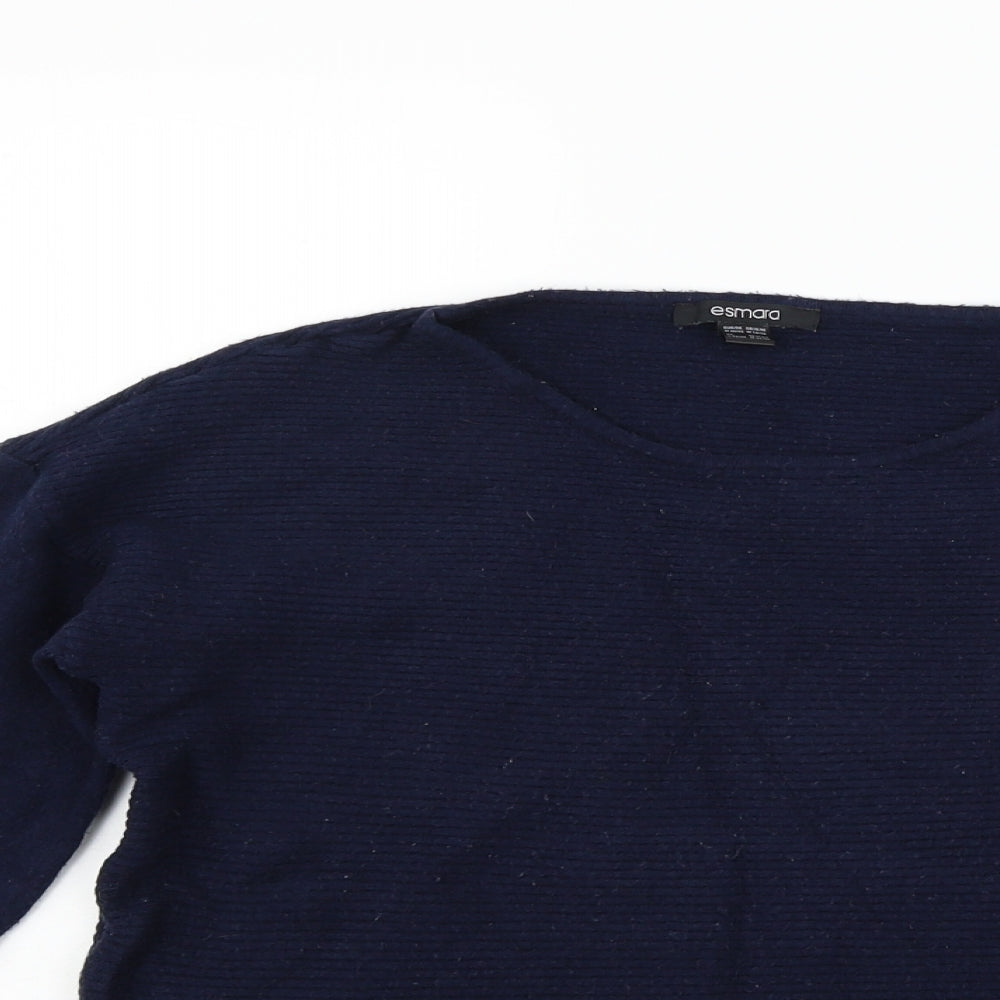 ESMARA Womens Blue   Henley Jumper Size 14