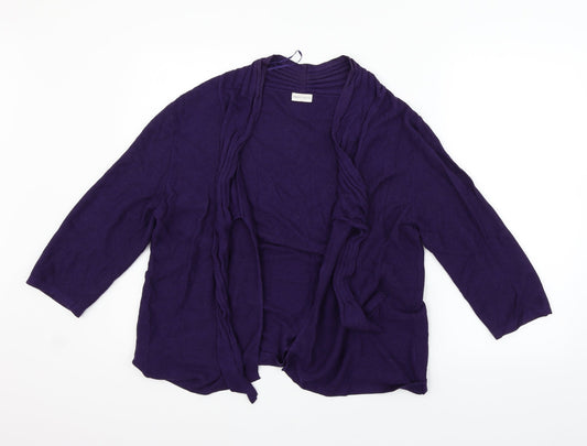 MINUTE Womens Purple   Cardigan Jumper Size 12