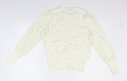 Marks & Spencer Womens Beige   Pullover Jumper Size 12