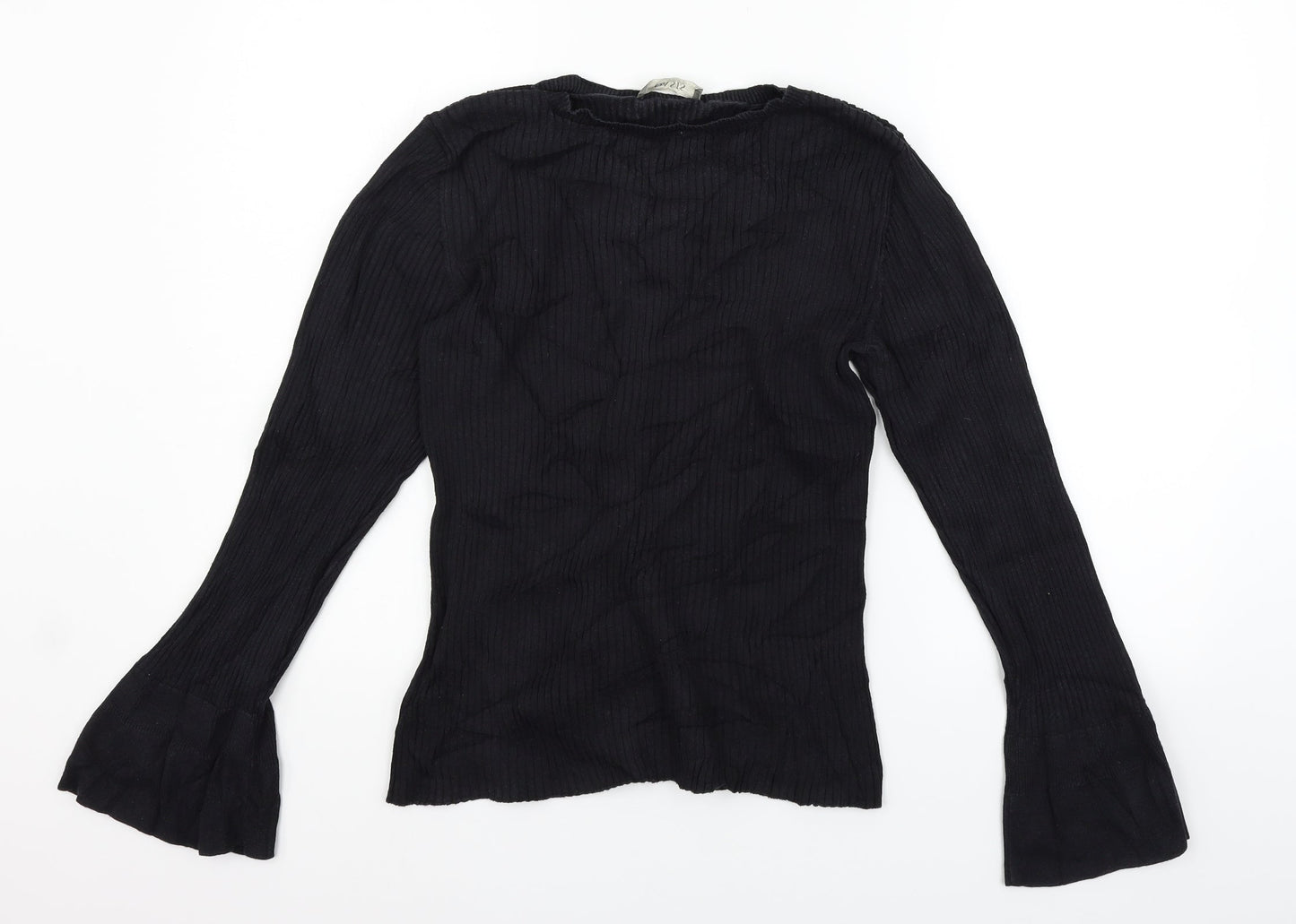Oasis Womens Black   Basic T-Shirt Size L