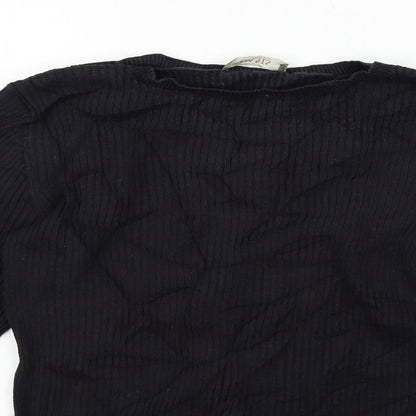 Oasis Womens Black   Basic T-Shirt Size L