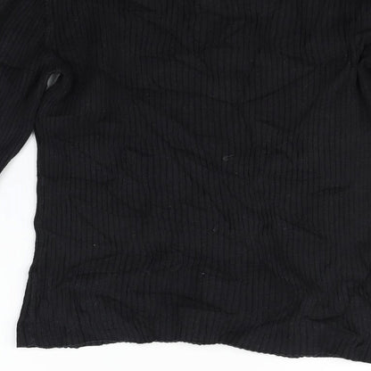 Oasis Womens Black   Basic T-Shirt Size L