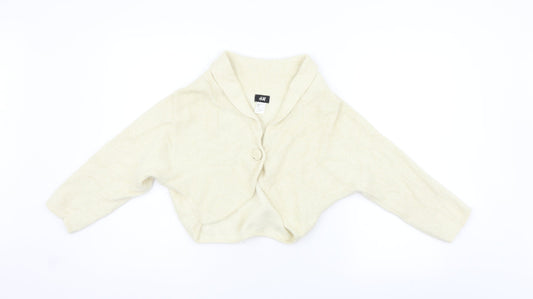 H&M Womens Beige   Cardigan Jumper Size M