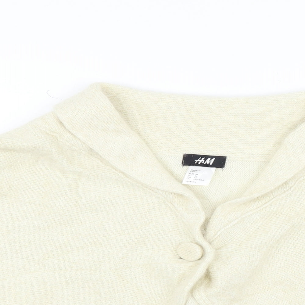 H&M Womens Beige   Cardigan Jumper Size M