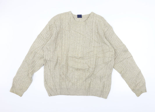 Causal Club Mens Beige   Pullover Jumper Size S