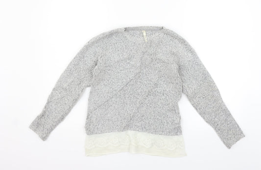 Young Dimension Girls Grey   Pullover Jumper Size 9-10 Years