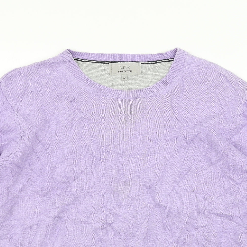 Marks and Spencer Womens Purple   Pullover Jumper Size M  - washable marks