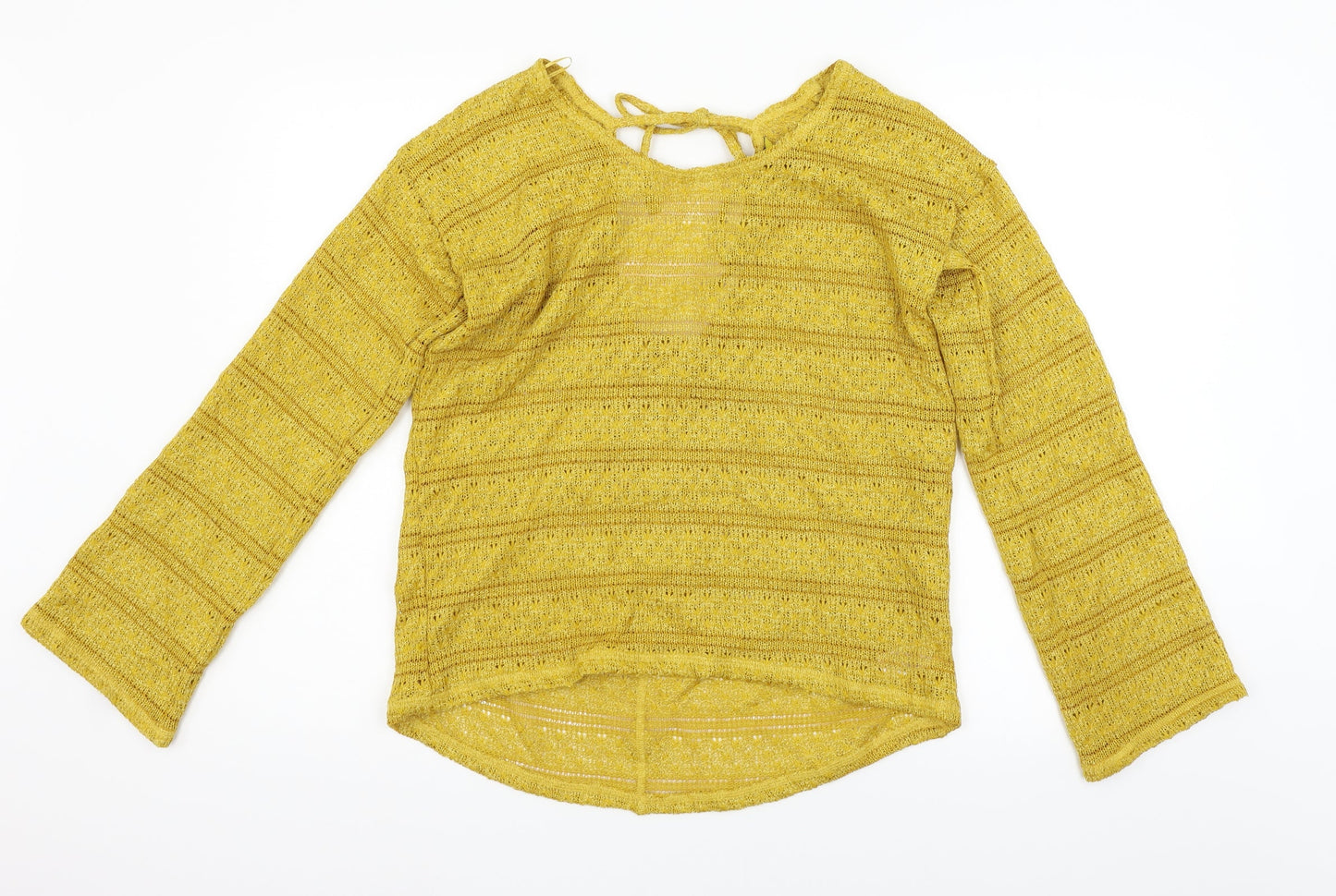 NEXT Womens Yellow   Pullover Jumper Size 12