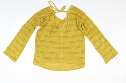 Next Womens Yellow   Pullover Jumper Size 12