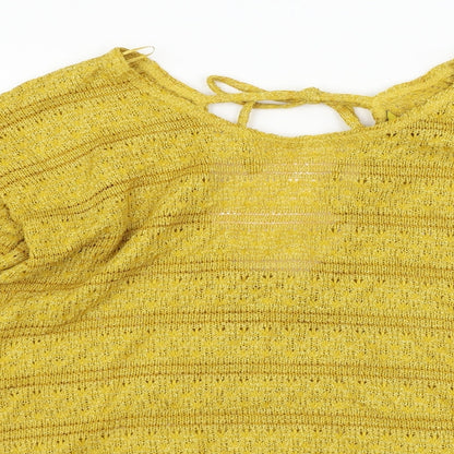 Next Womens Yellow   Pullover Jumper Size 12
