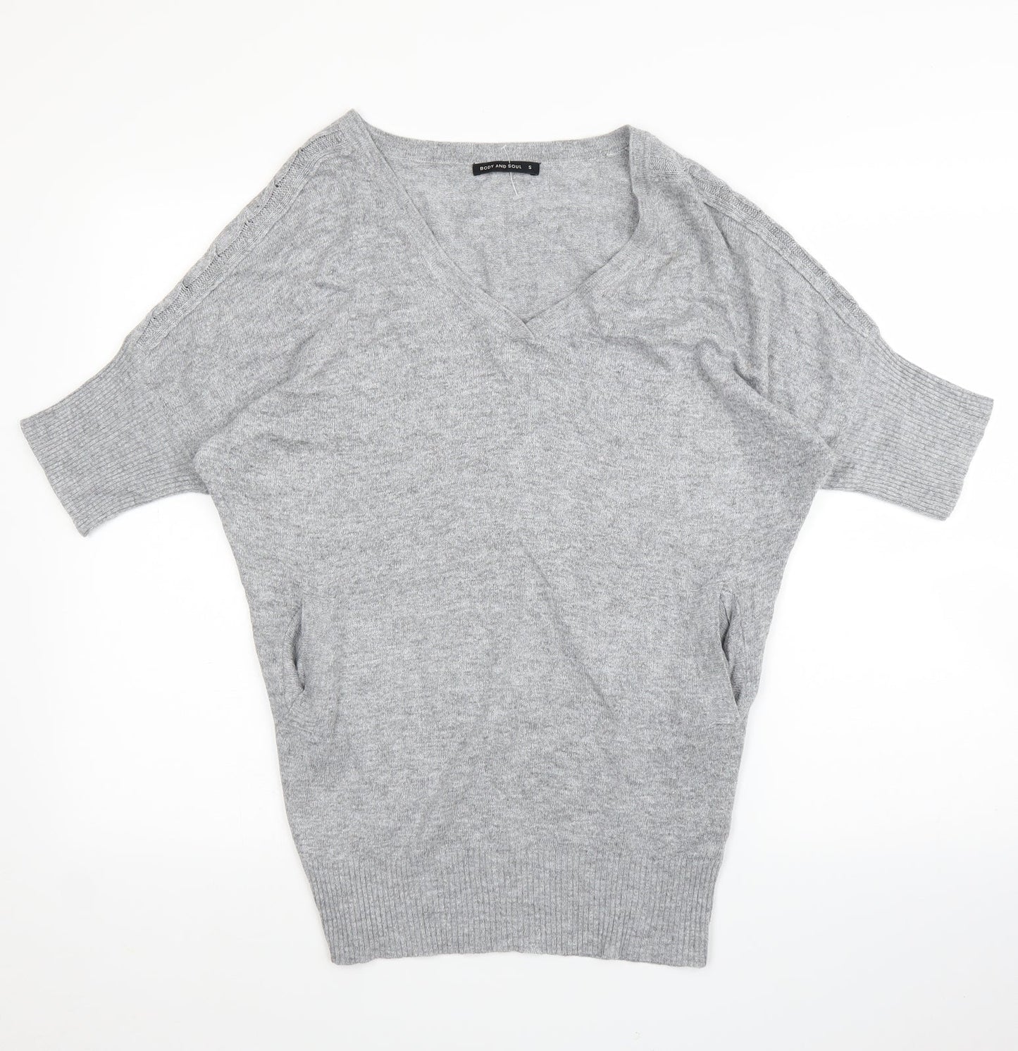 Body And Soul Womens Grey   Pullover Jumper Size S