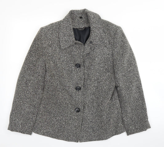 Florence & Fred Womens Grey Herringbone  Jacket  Size 12