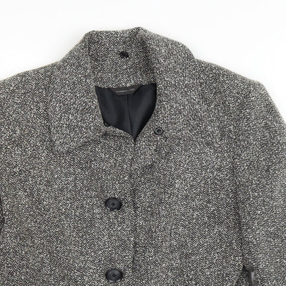 F&F Womens Grey Herringbone  Jacket  Size 12