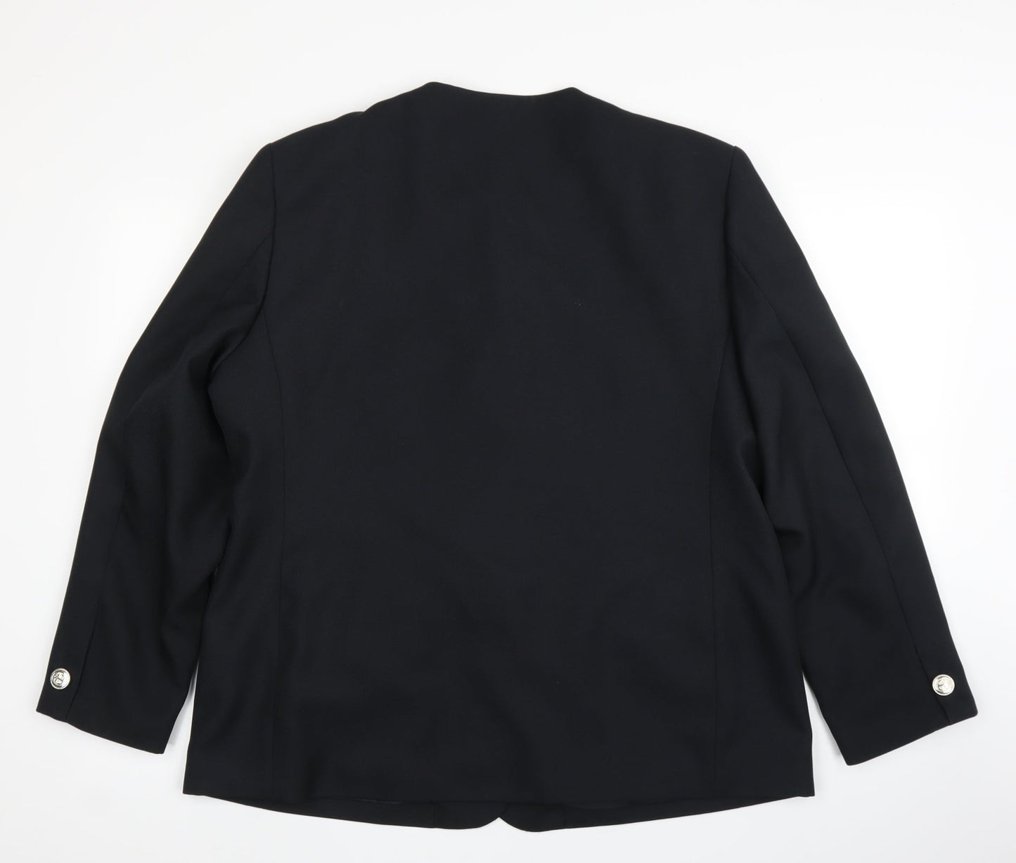 Preworn Womens Black   Jacket Suit Jacket Size 18