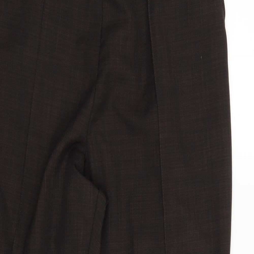 M&S Womens Brown   Pedal Pusher Trousers Size 16 L24 in