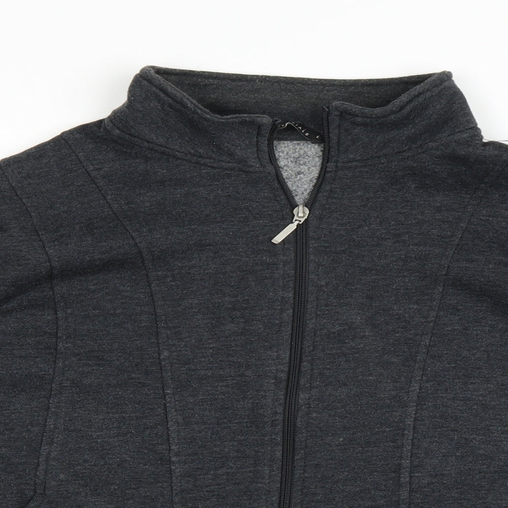 BM Womens Grey   Full Zip Jumper Size L