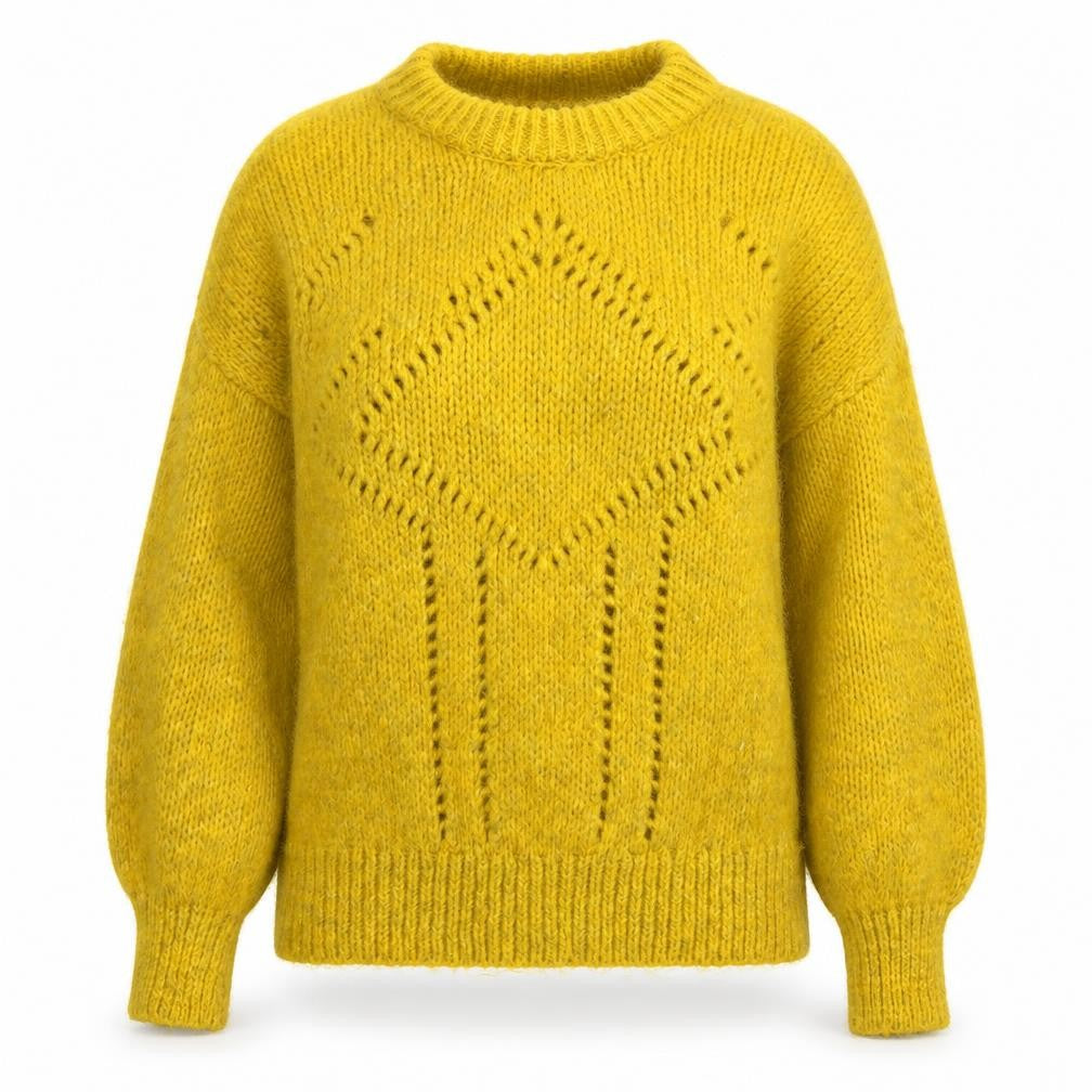 F&F Womens Yellow   Pullover Jumper Size 8