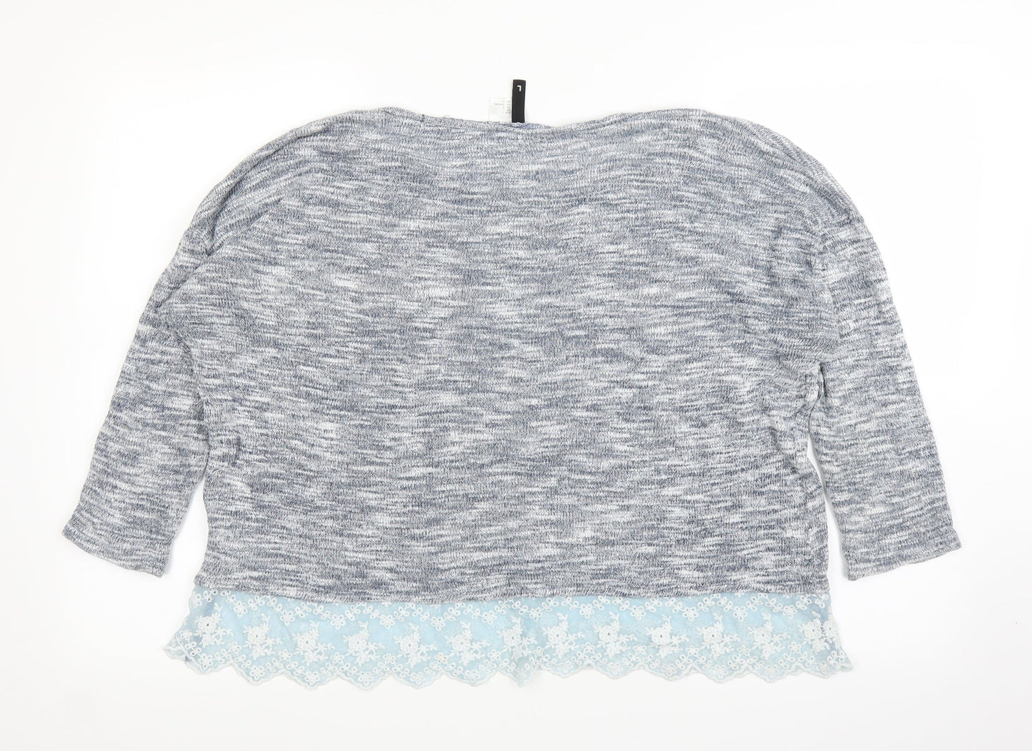 H&M Womens Grey   Basic Blouse Size L