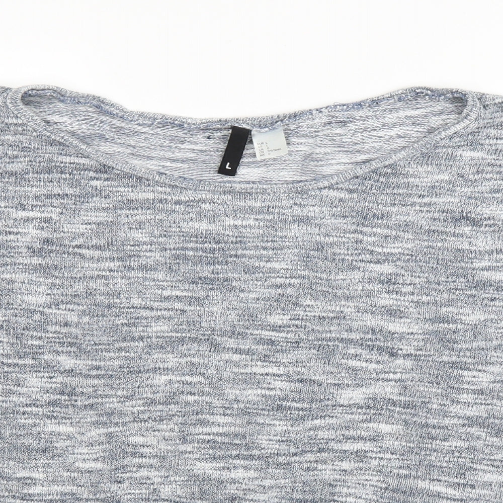 H&M Womens Grey   Basic Blouse Size L