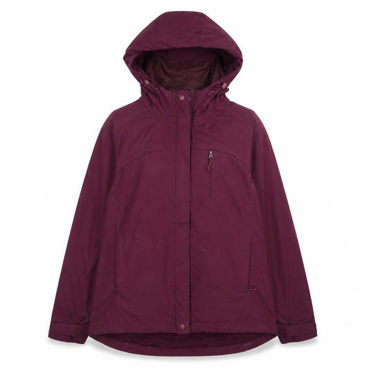 EWM Womens Purple   Rain Coat Coat Size L