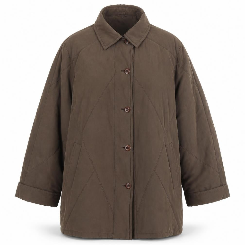 Bonmarché Womens Brown   Quilted Coat Size M