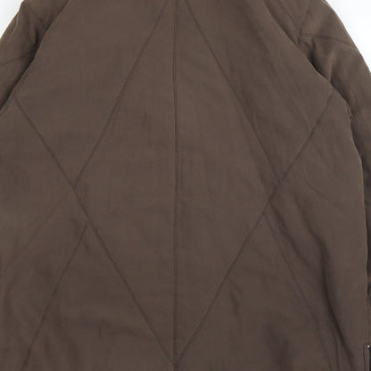 Bonmarché Womens Brown Quilted Coat Size M