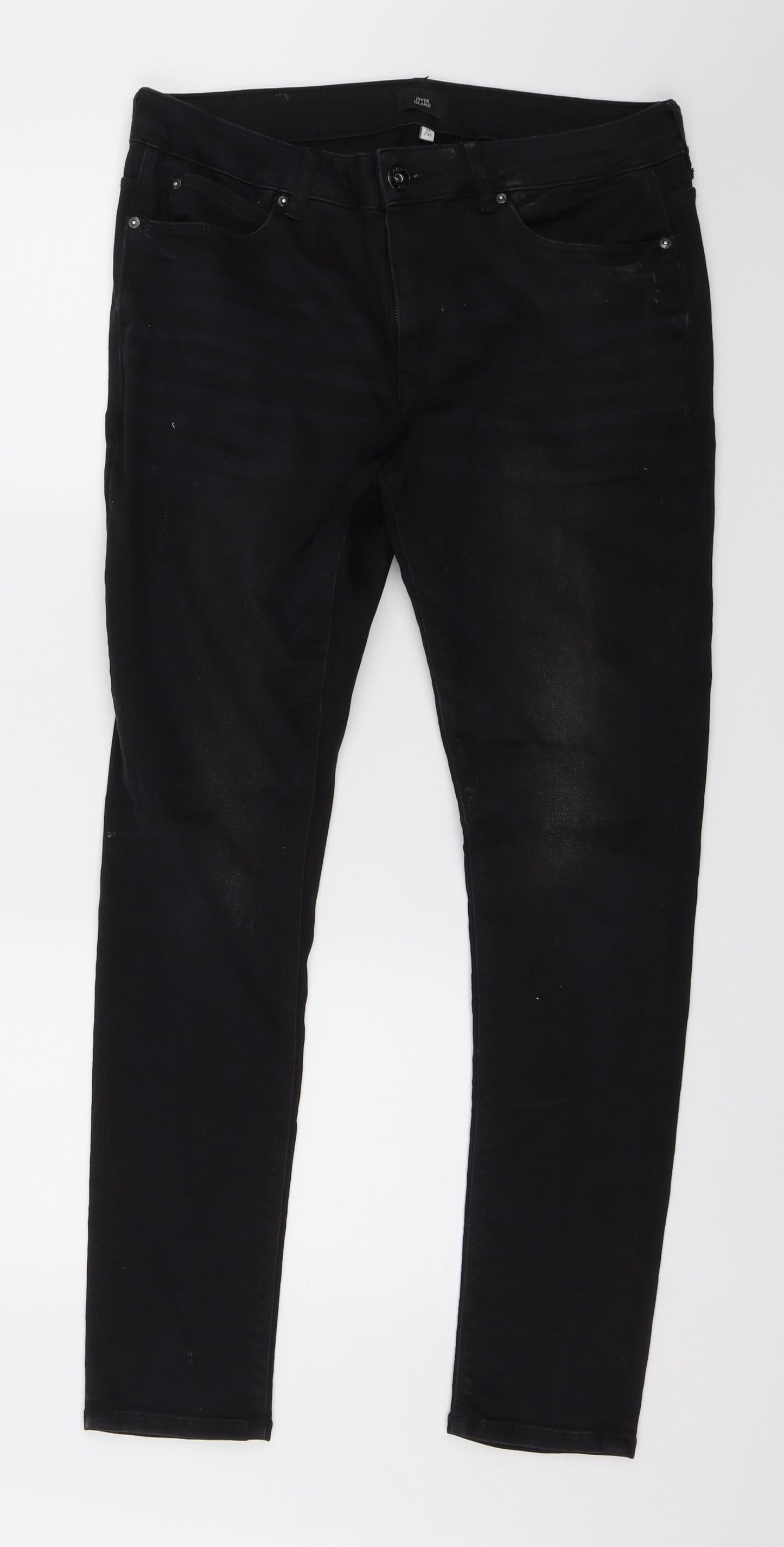 River Island Womens Black   Skinny Jeans Size 34 L27 in
