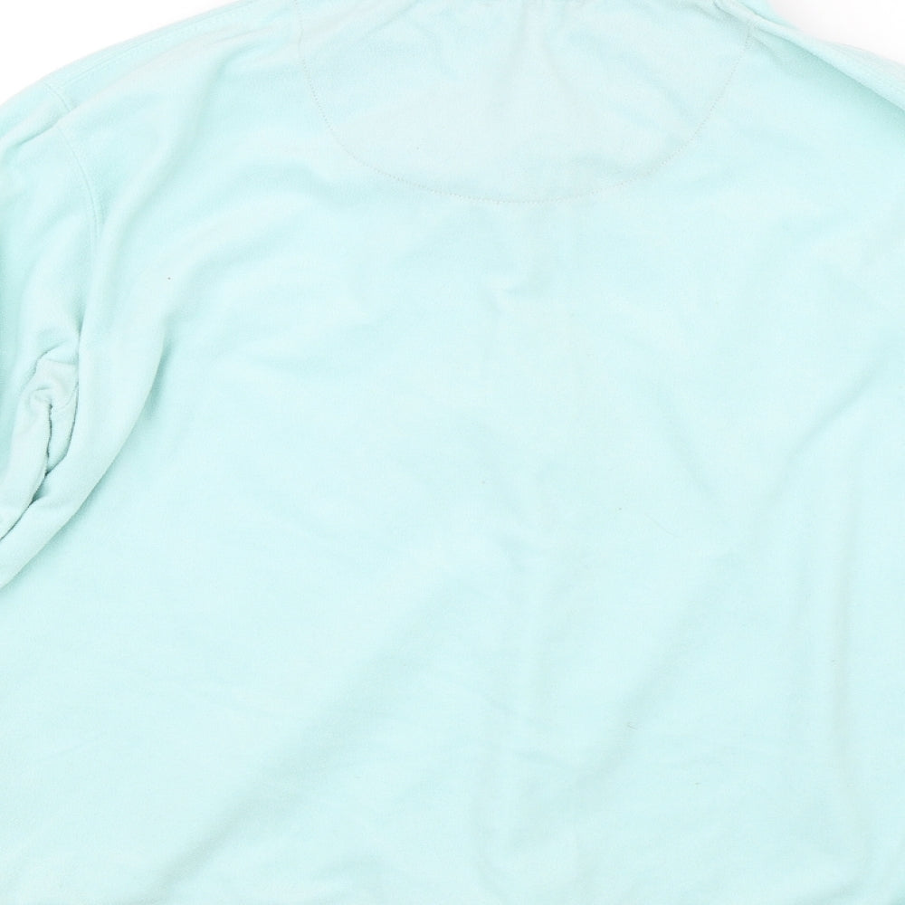 J Collection Womens Blue  Fleece Pullover  Size S