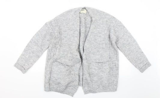 Papaya Womens Grey  Knit Cardigan Jumper Size M