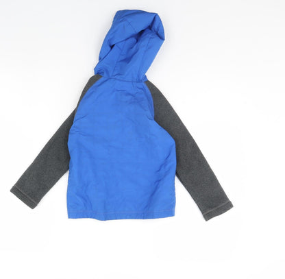 Back view of REI boys’ blue jacket, size 4, years