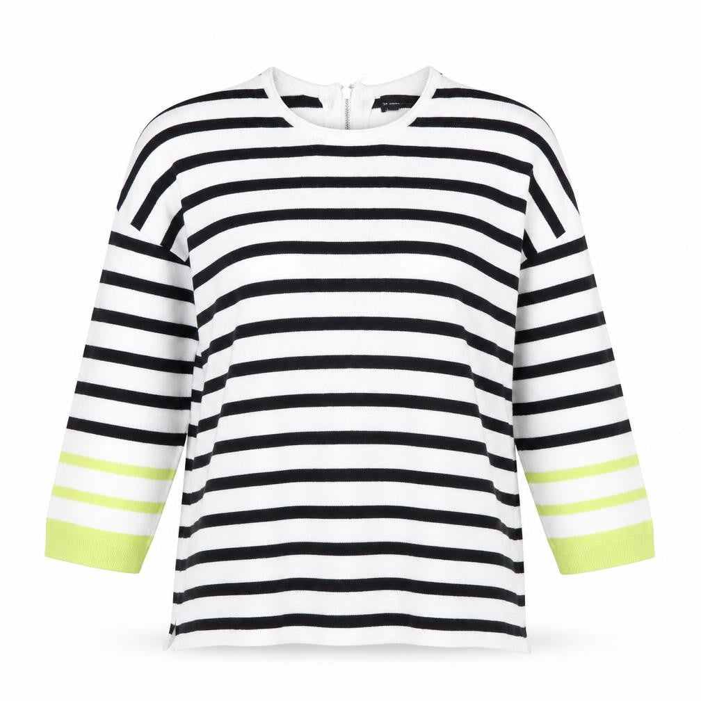 Atmosphere Womens Black Striped  Pullover Jumper Size M
