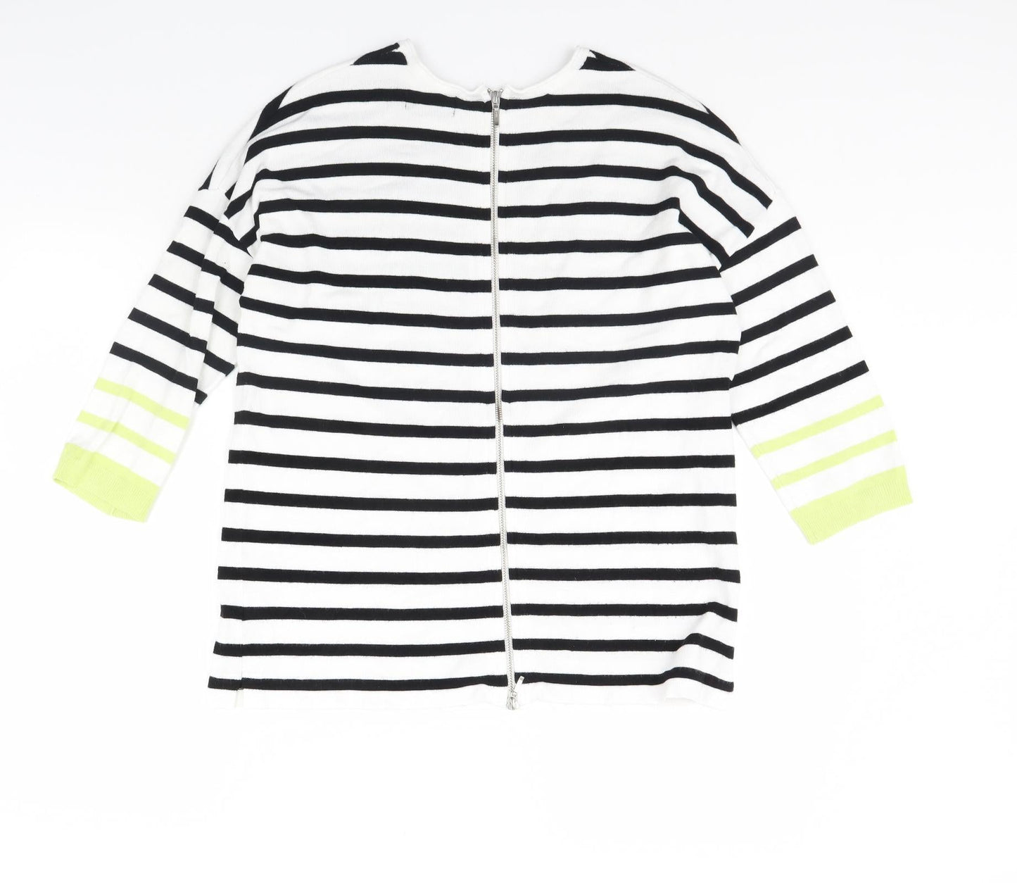Atmosphere Womens Black Striped  Pullover Jumper Size M