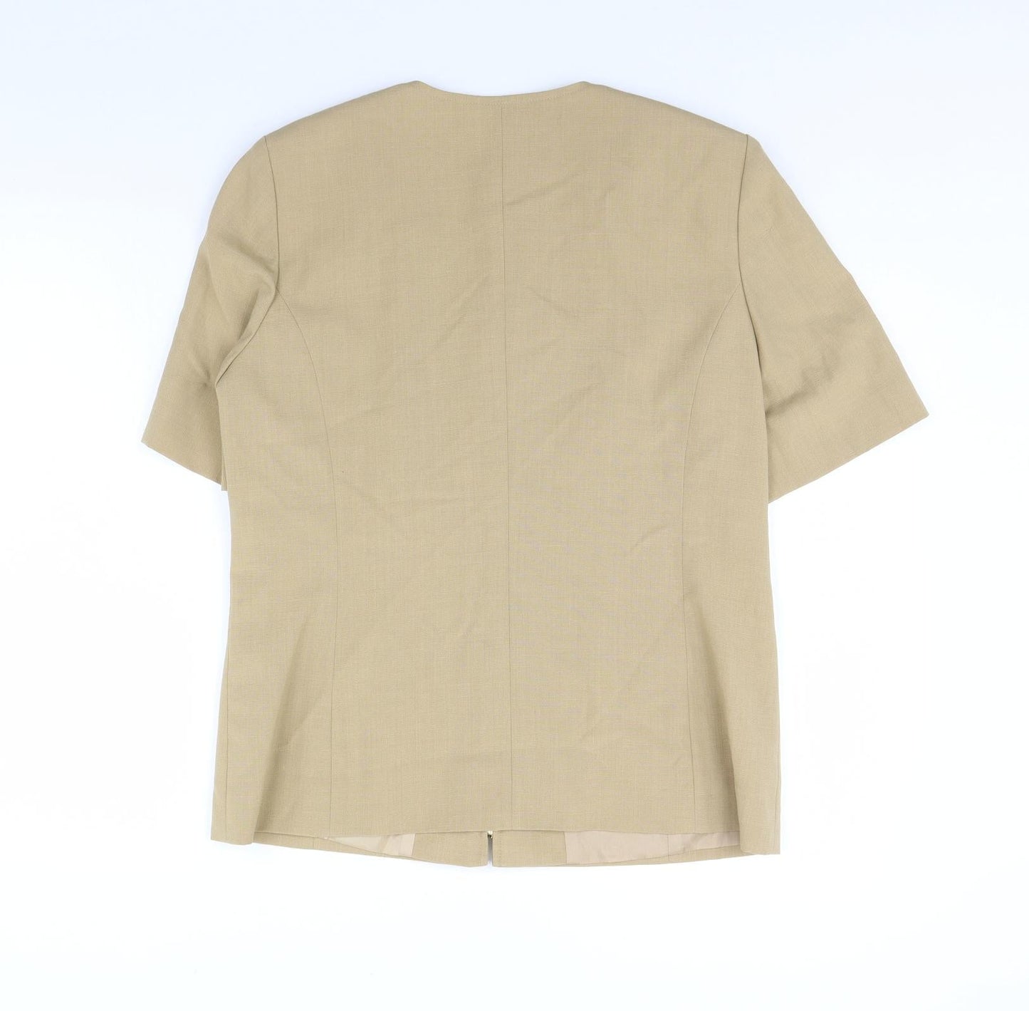 Sever in  Womens Beige   Jacket  Size 12  - Shoulder Pads