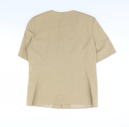 Sever in  Womens Beige   Jacket  Size 12  - Shoulder Pads
