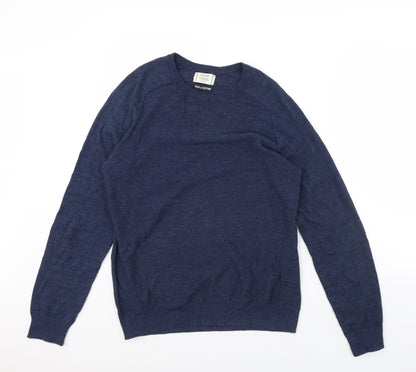 Preloved George Mens Blue   Pullover Jumper Size M - Front