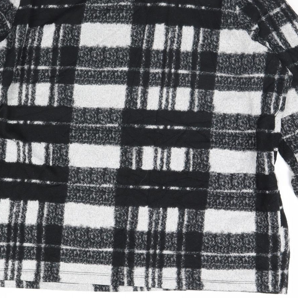 TU Womens Black Check  Pullover Jumper Size 12