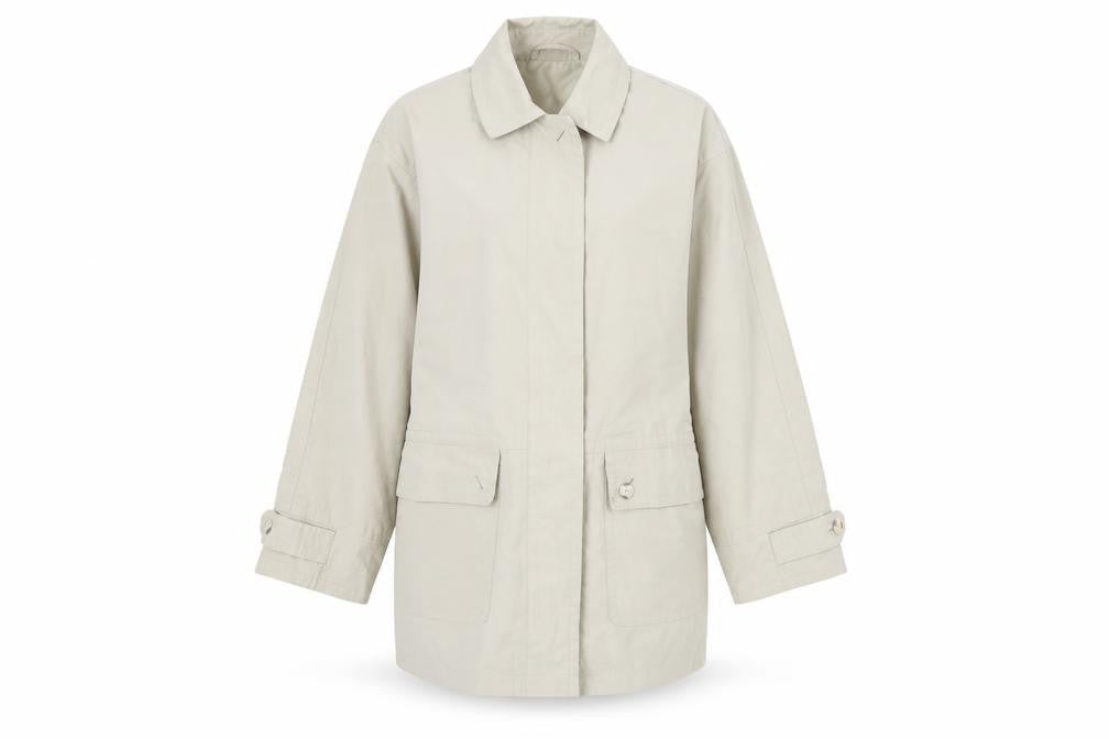 Preworn Womens Beige   Overcoat Coat Size M