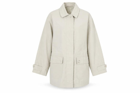 Preworn Womens Beige   Overcoat Coat Size M