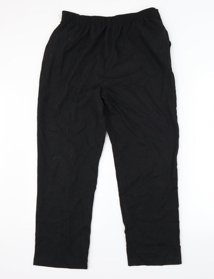 Back view of Papaya women’s black trousers, size UK 12, 25-inch leg