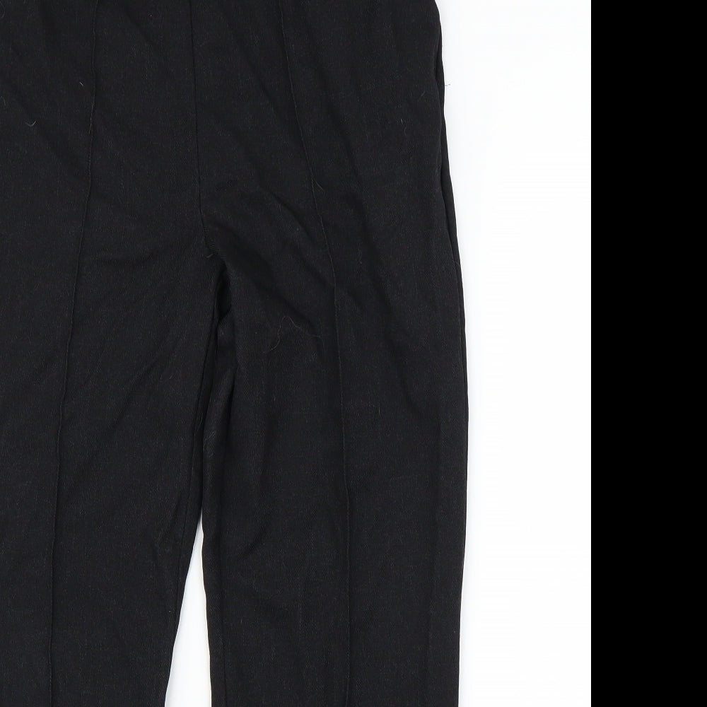 Papaya Womens Black   Trousers  Size 12 L25 in