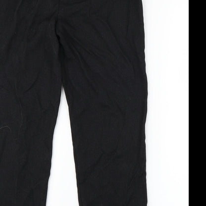 Brand and care label for Papaya women’s black trousers, size UK 12, 25-inch leg