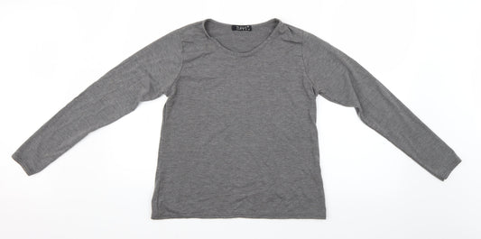 Zuppe Womens Grey   Basic T-Shirt Size 4