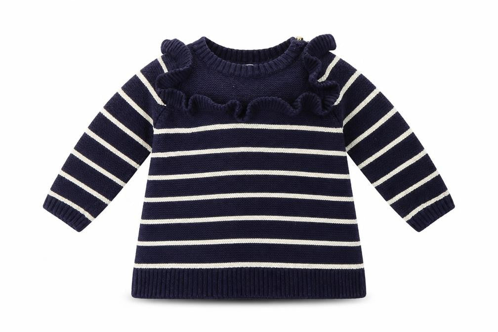Gap Girls Blue Striped  Jumper Dress  Size 3-6 Months