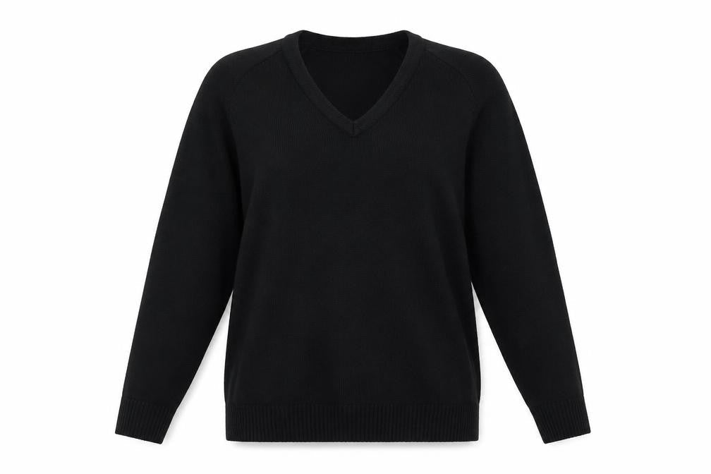Black Pepper Womens Black  Knit Pullover Jumper Size M