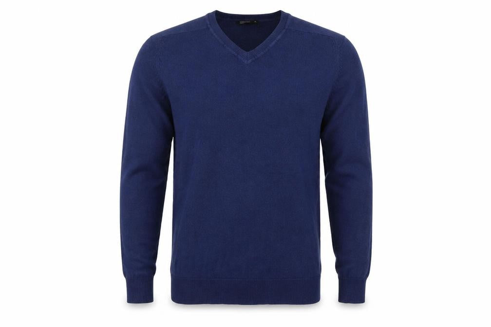 Cedarwood State Mens Blue Knit Pullover Jumper Size M