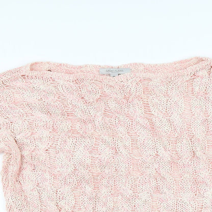 Great Plains Womens Pink  Knit Pullover Jumper Size M
