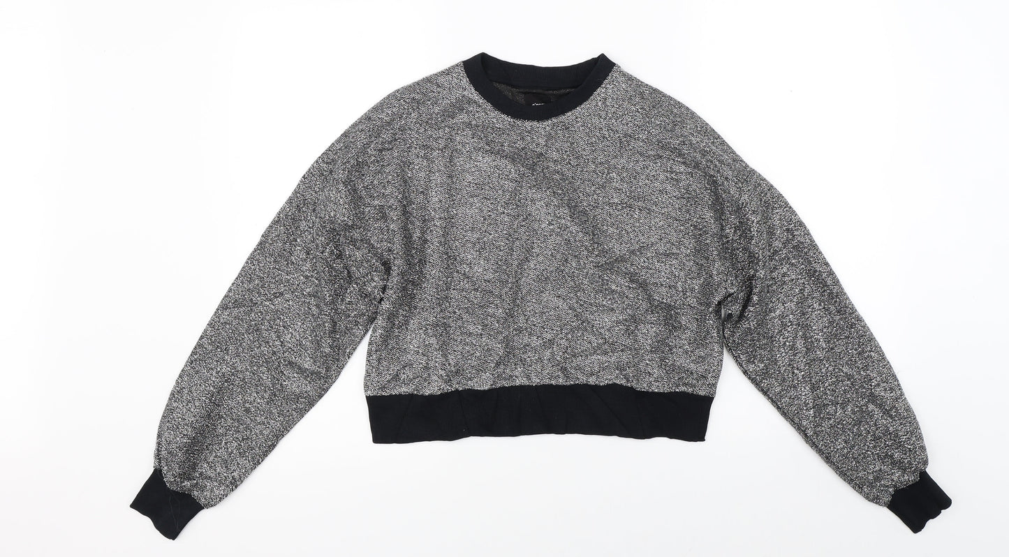 Sinsay Womens Silver   Pullover Jumper Size S