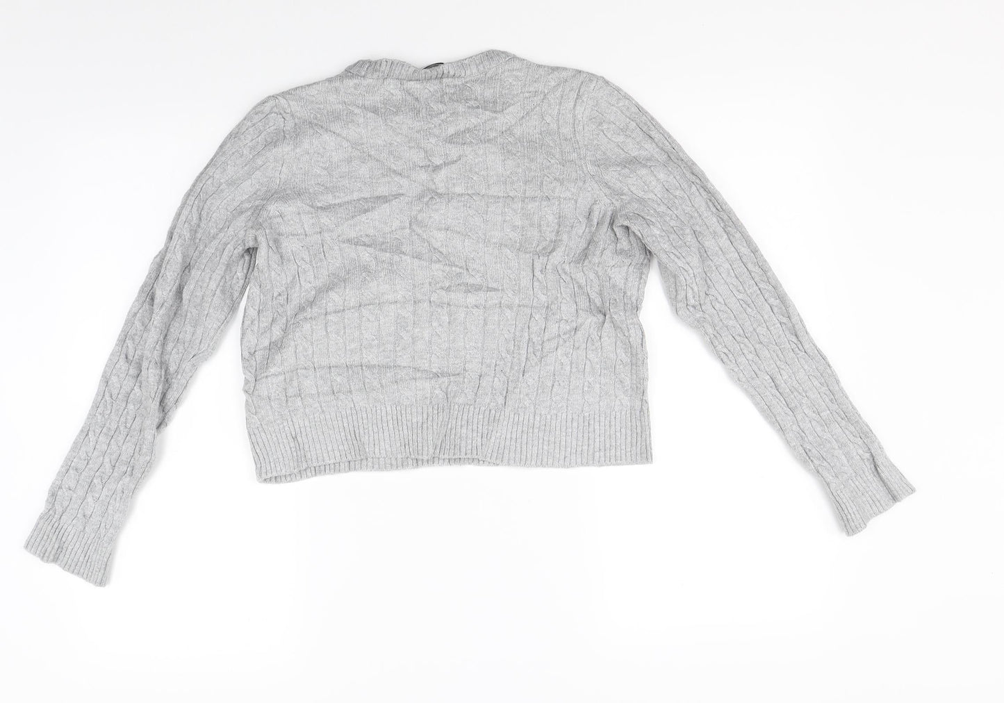 Stradivarius Womens Grey  Knit Pullover Jumper Size S